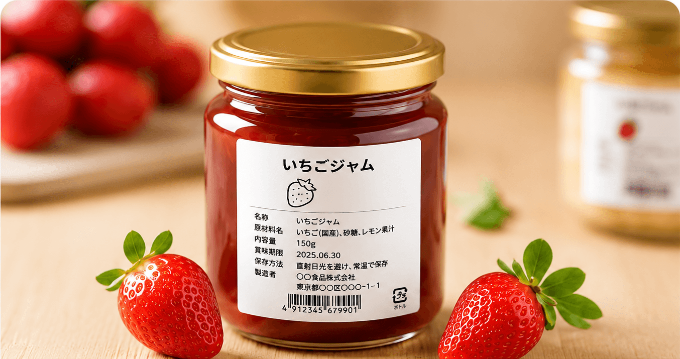 食品ラベルに